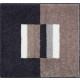 Tapis de salle de bain capricio marron 55 x 60 cm