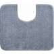 Tapis de salle de bain fantastic gris contour wc 50 x 60 cm