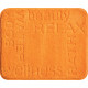 Tapis de salle de bain feeling orange 50 x 60 cm