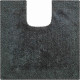 Tapis de salle de bain primo anthracite contour wc 55 x 55 cm
