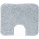 Tapis de salle de bain lex argent contour wc 50 x 60 cm