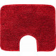 Tapis de salle de bain lex rubis contour wc 50 x 60 cm