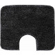 Tapis de salle de bain lex anthracite contour wc 50 x 60 cm
