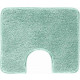 Tapis de salle de bain lex vert contour wc 50 x 60 cm