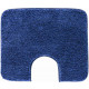 Tapis de salle de bain lex bleu contour wc 50 x 60 cm