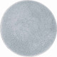 Tapis de salle de bain lex argent rond 80 cm