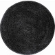 Tapis de salle de bain lex anthracite rond 80 cm