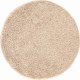Tapis de salle de bain lex beige rond 80 cm