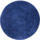 Tapis de salle de bain lex bleu rond 80 cm