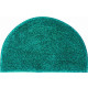 Tapis de salle de bain lex turquoise demi cercle 50 x 80 cm