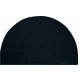 Tapis de salle de bain lex noir demi cercle 