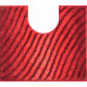 Tapis de salle de bain duna rubis contour wc 50 x 60 cm