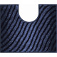 Tapis de salle de bain etrenity anthracite contour wc 50 x 60 cm