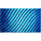Tapis de salle de bain eternity turquoise 70 x 120 cm
