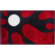 Tapis de salle de bain colani 12 rouge 60 x 100 cm