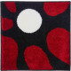Tapis de salle de bain colani 12 rouge 60 x 60 cm