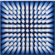 Tapis de salle de bain karim 07 bleu 90 x 90 cm