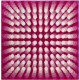 Tapis de salle de bain karim 07 rose 90 x 90 cm