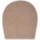 Tapis de salle de bain luca beige housse pour abattant wc 47 x 50 cm