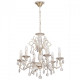 Chandelier blanc classic 6 ampoules 96 cm