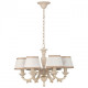 Chandelier beige classic 6 ampoules 80 cm