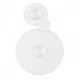 Plafonnier blanc techno 2 ampoules 3.5 cm