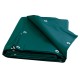 Bâche spécial couvreur sur mesure polyester enduit PVC 680 g/m² Vert