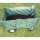 Bâche amovible pour chariot remorque de jardin l.53 cm L.102 cm H.48 cm