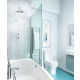 Cleargreen baignoire-douche asymétrique ecocurve r16 170x75x50 cm lucite® 