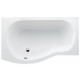 Cleargreen baignoire-douche asymétrique ecoround r19 150x80x74 cm lucite®
