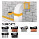 Bande d'étanchéité adhésive bitumeuse gris 75mm x 10m MultiSeal - SIKA - 3731 