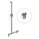 Barre de maintien en l pour douche 500 x 1100 mm cavere anthracite métallisé (095) avec support de douchette