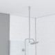 Barre de fixation plafond pour douche à l’italienne - 60cm recoupable Aurlane - FAC253
