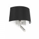 Aplique murale noire volta h29 1 ampoule