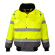 Blouson haute visibilité 3 en 1 portwest manches amovibles bicolore