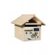 Boîte aux lettres en bois créastuce : l'abeille butine (1 porte)