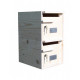 Boîte aux lettres en bois créastuce double toit plat