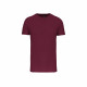 T-shirt bio150g col rond kariban - Couleur et taille au choix Bordeaux