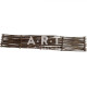 Bordure pour potager - noisetier tressage horizontal - hauteur 25 cm - Largeur au choix