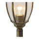 Borne d'extérieur noire street 1 ampoule 122 cm 