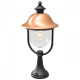 Borne d'extérieur noire street 1 ampoule 52 cm