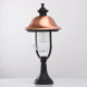 Borne d'extérieur noire street 1 ampoule 52 cm 