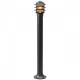 Borne d'extérieur noire street 1 ampoule 99 cm