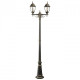Borne d'extérieur noire street 2 ampoules 228 cm