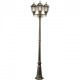 Borne d'extérieur noire street 3 ampoules 228 cm