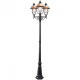 Borne d'extérieur noire street 3 ampoules 231 cm