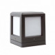 Borne de jardin gris foncé cartago 1 ampoule