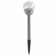 Borne solaire 2 led 8cm blanc/multicolore