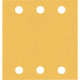 Feuilles abrasives BOSCH rectangulaire bois peinture Expert C470 - 115x140 mm - 6 trous - Boite de 10 pièces - Grain multi- 2608901113