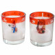 Bougie figurine dans un verre 6x5cm